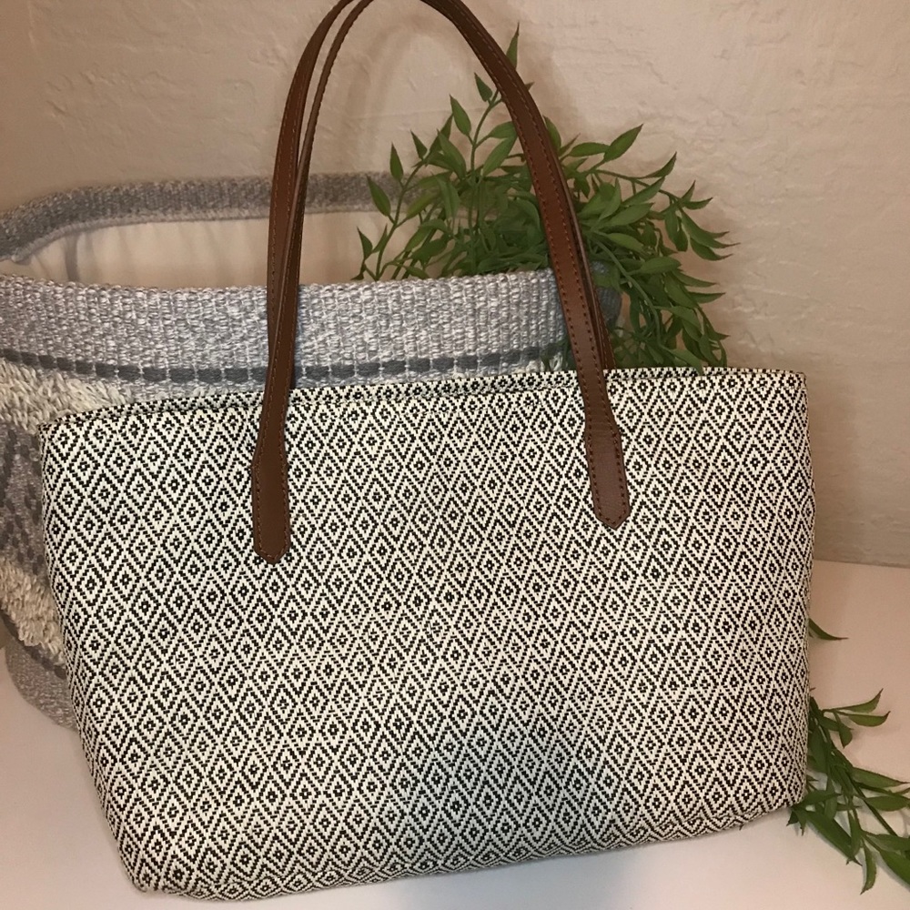 Fun, summer straw tote.